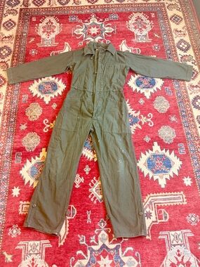 Olive Green Utility Boiler Coverall
